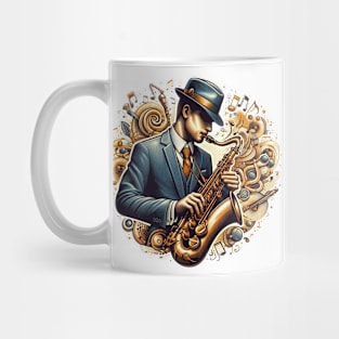 Jazz Saxophone Player Mug